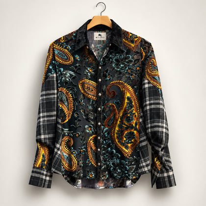 Aratta Button up Multi Patterned Ladies Size 3XL