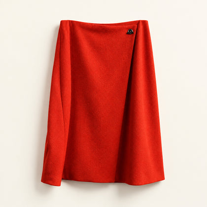 Boss Hugo Boss Midi Wrap Skirt Bright Red Ladies Size L