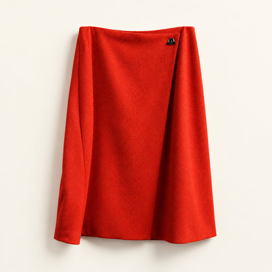 Boss Hugo Boss Midi Wrap Skirt Bright Red Ladies Size L