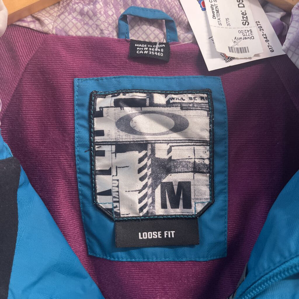 Oakley Loose Fit Ski Jacket Teal/Purple Men’s Size M