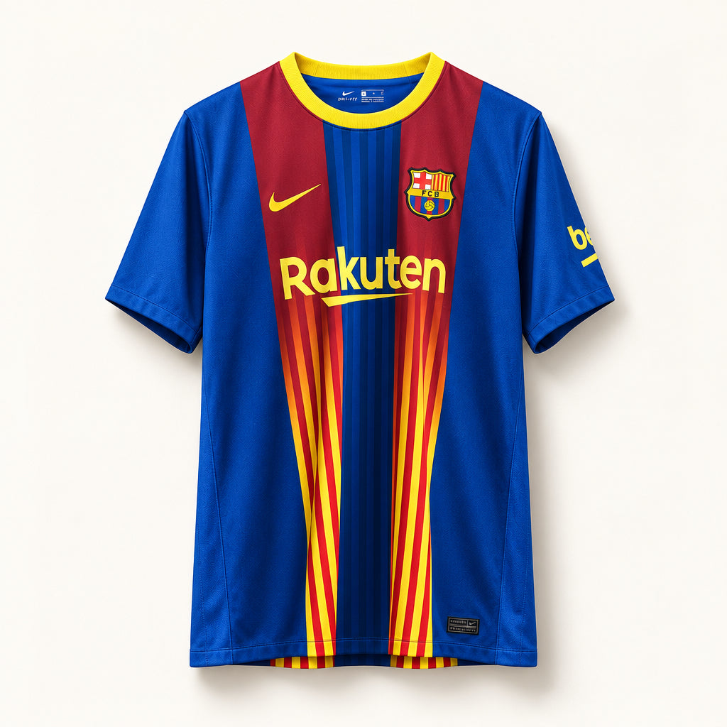 Nike Dri-Fit Soccer Jersey Blue/Red/Yellow Size XL