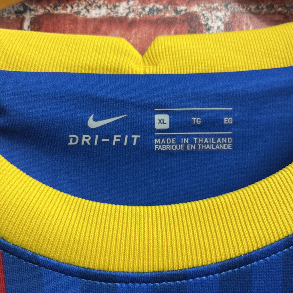Nike Dri-Fit Soccer Jersey Blue/Red/Yellow Size XL