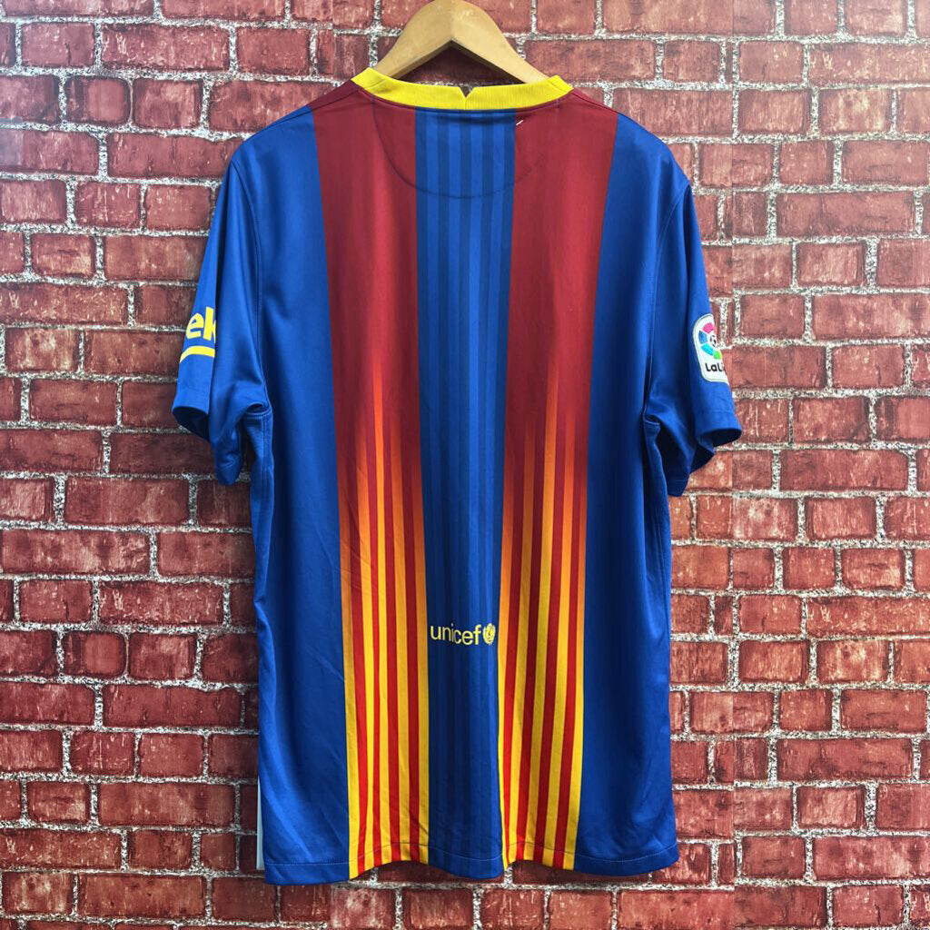 Nike Dri-Fit Soccer Jersey Blue/Red/Yellow Size XL