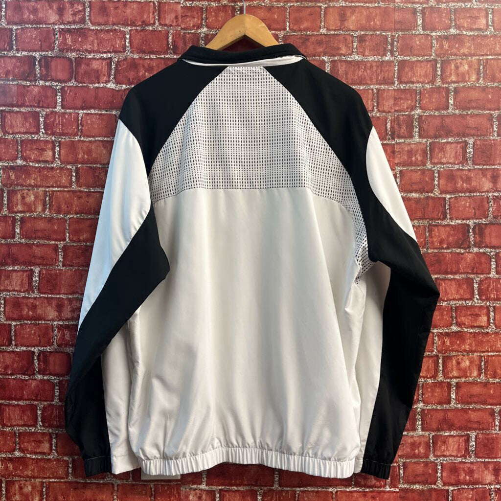 Lacoste Collared Half Zip Black/White Size 4XL