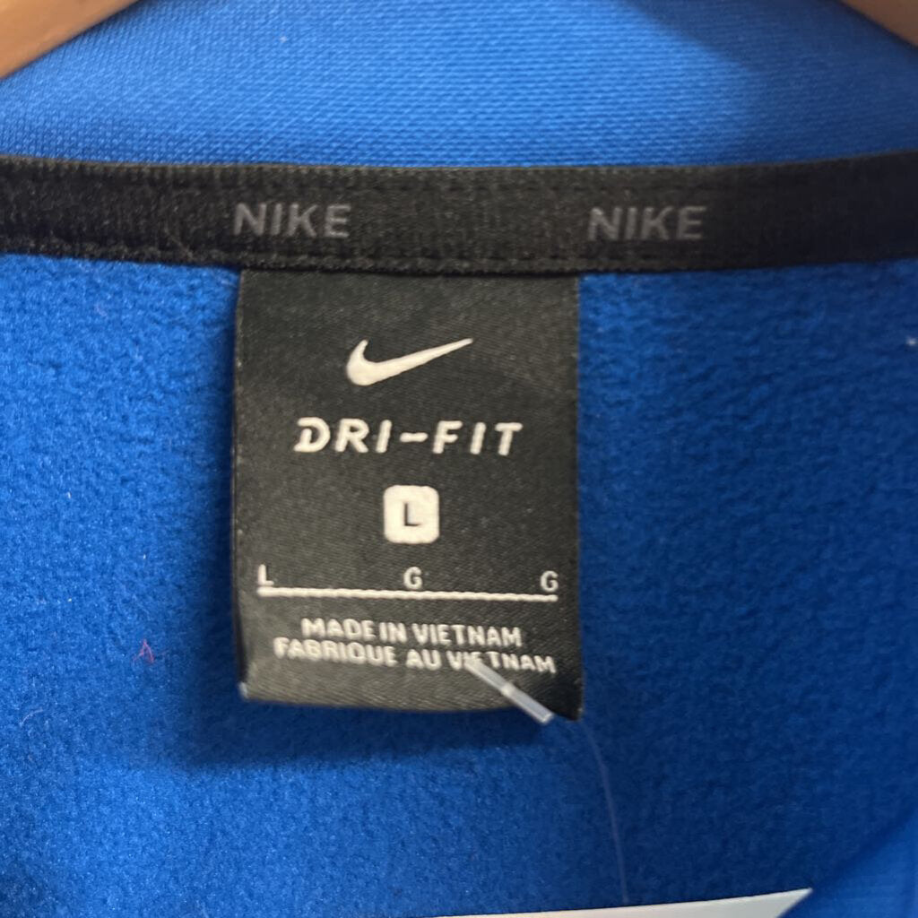 Nike Zip Up Crewneck Blue Size L