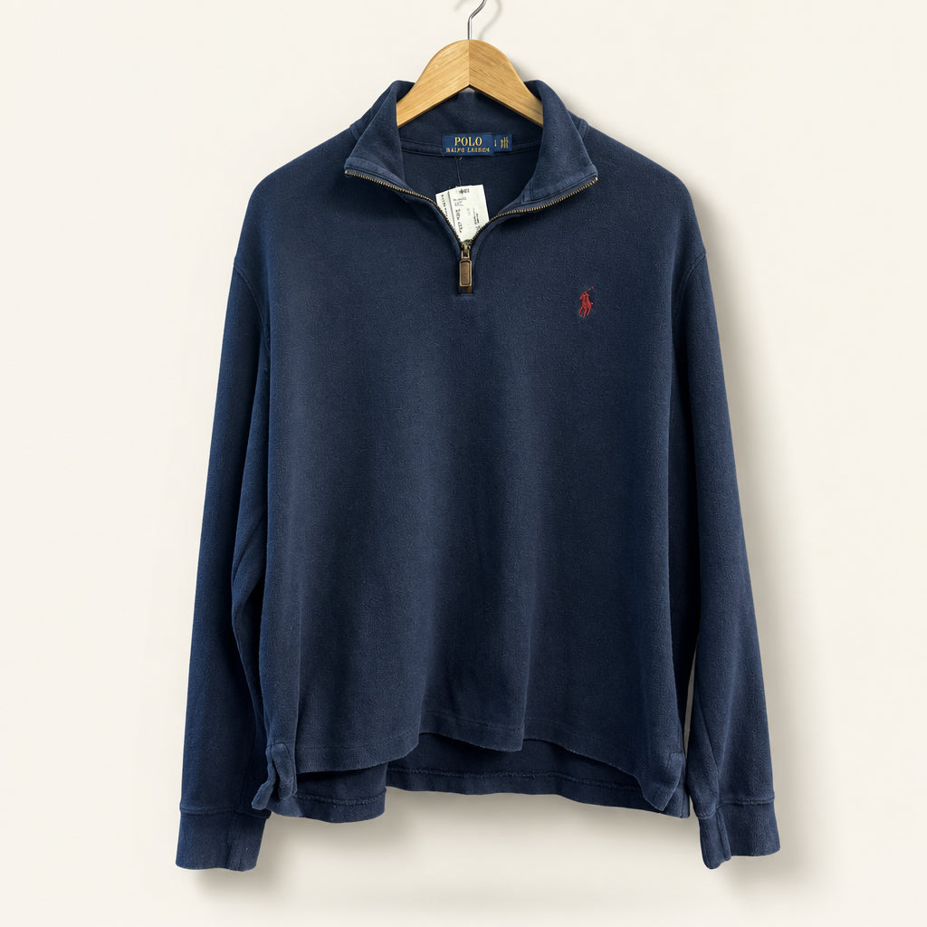 Polo Ralph Lauren Zip Up Crewneck Navy Men’s Size L