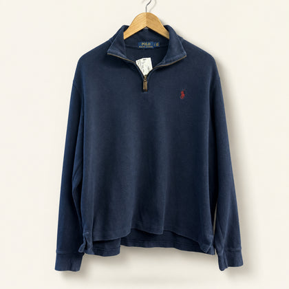 Polo Ralph Lauren Zip Up Crewneck Navy Men’s Size L