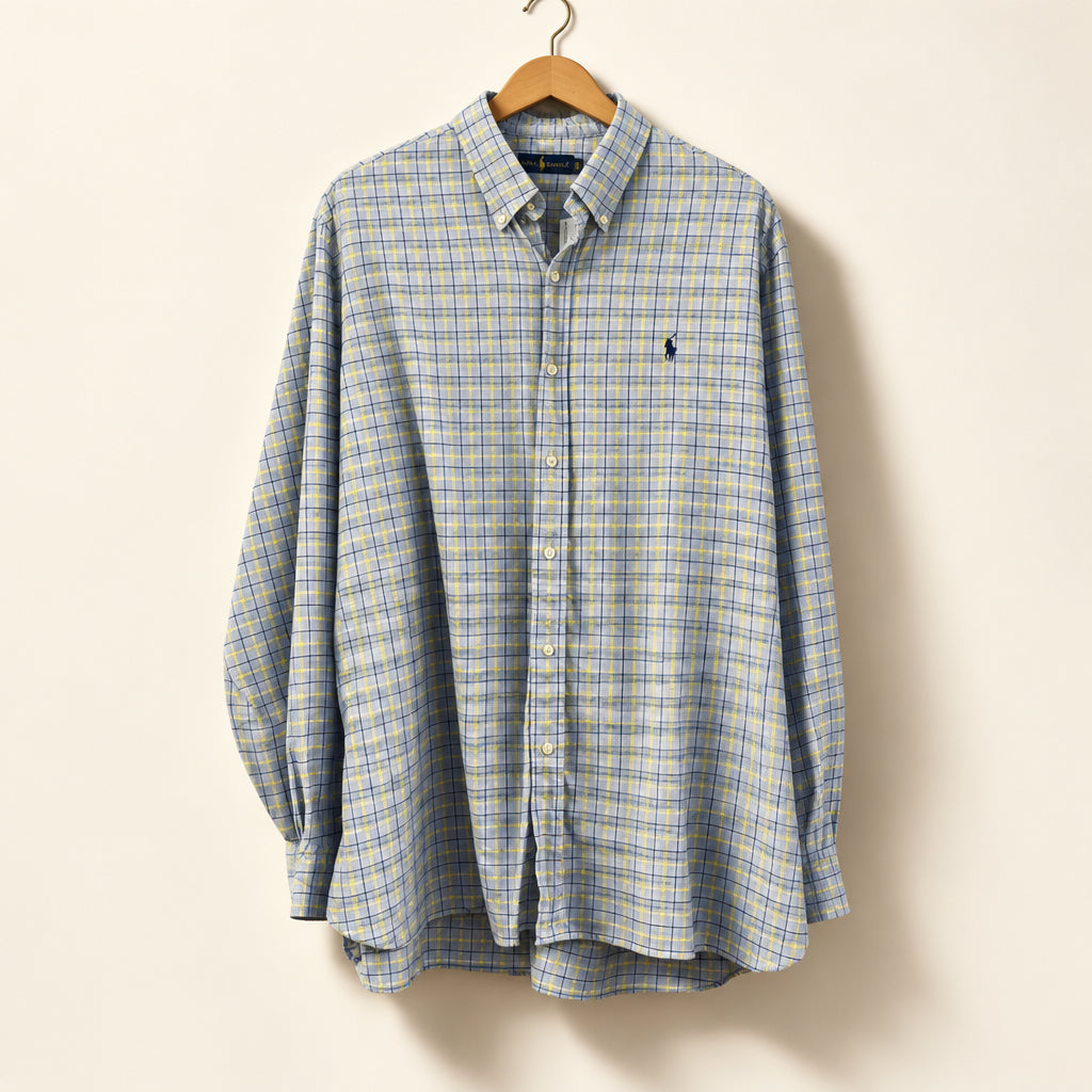 Ralph Lauren Flannel Blue/Yellow Men’s Size XXL