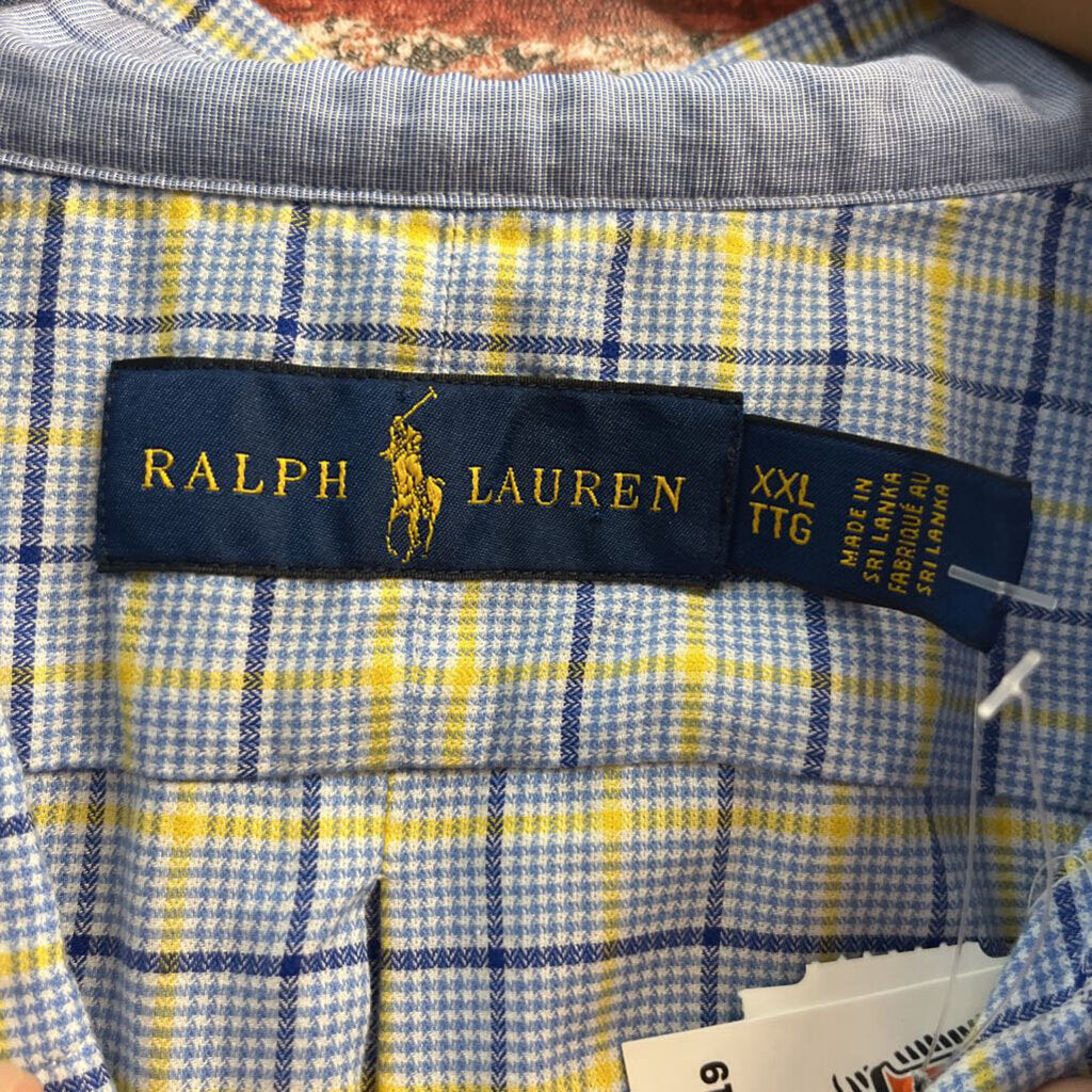 Ralph Lauren Flannel Blue/Yellow Men’s Size XXL
