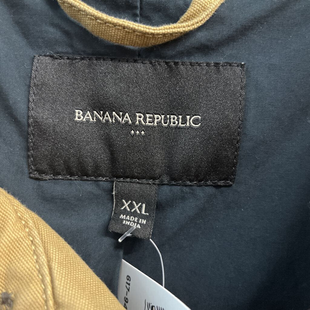 Banana Republic Khaki Utility Jacket Light Brown Size XXL