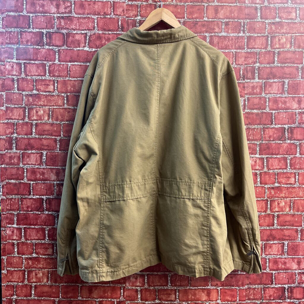 Banana Republic Khaki Utility Jacket Light Brown Size XXL