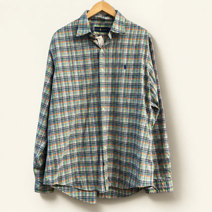 Ralph Lauren Flannel Green/Orange/Blue Size XL