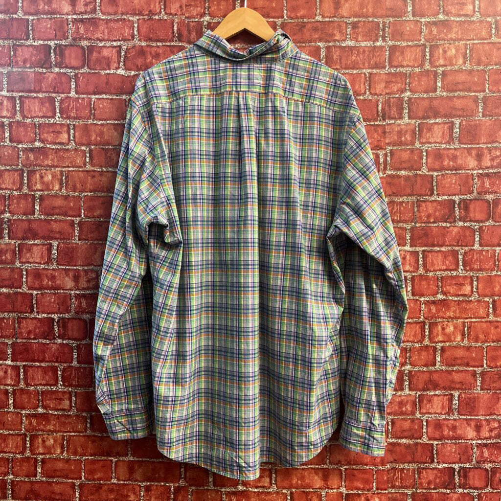 Ralph Lauren Flannel Green/Orange/Blue Size XL