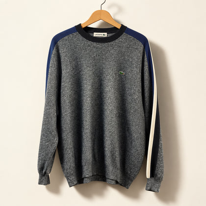 Lacoste Knit Sweater Grey/Blue Men’s Size 3XL