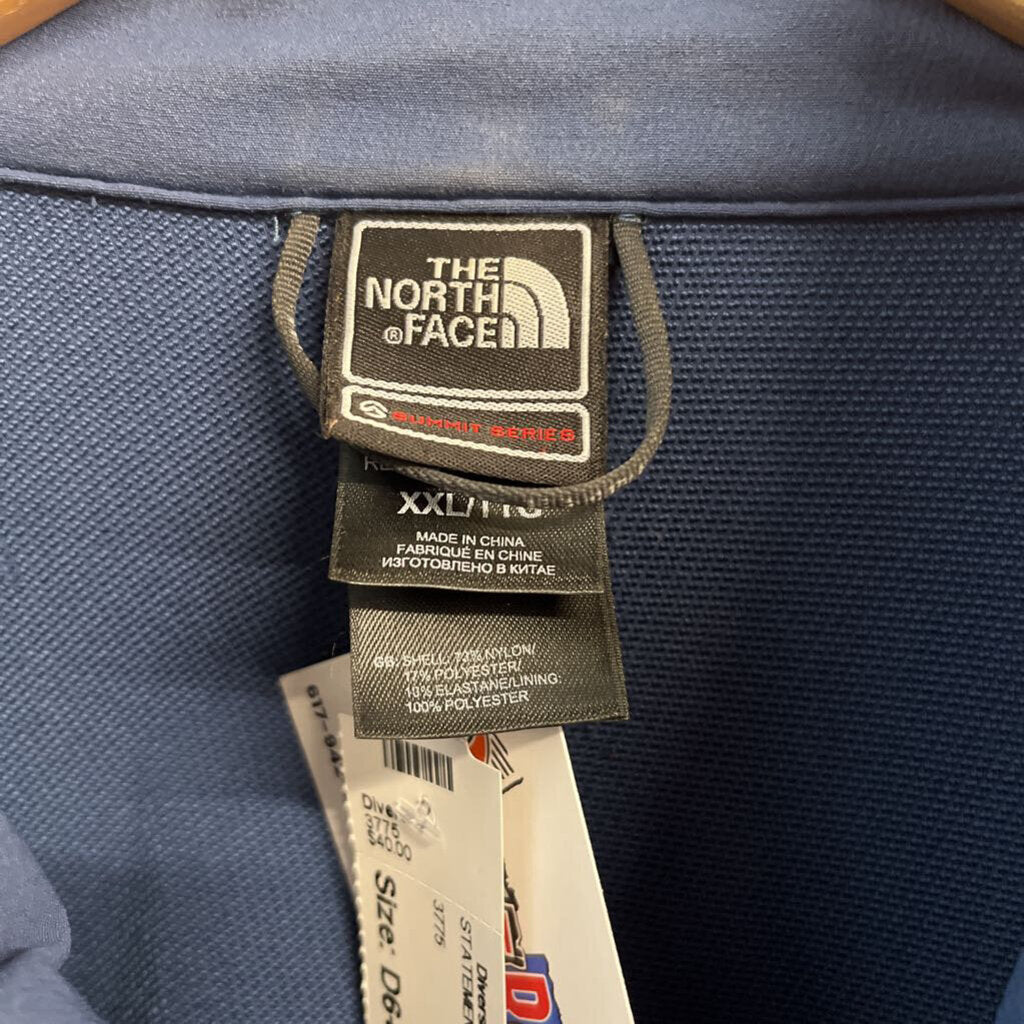 North Face Zip Up Wind Breaker Blue