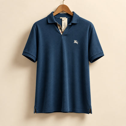 Burberry Brit Collard Polo Blue Size XXL