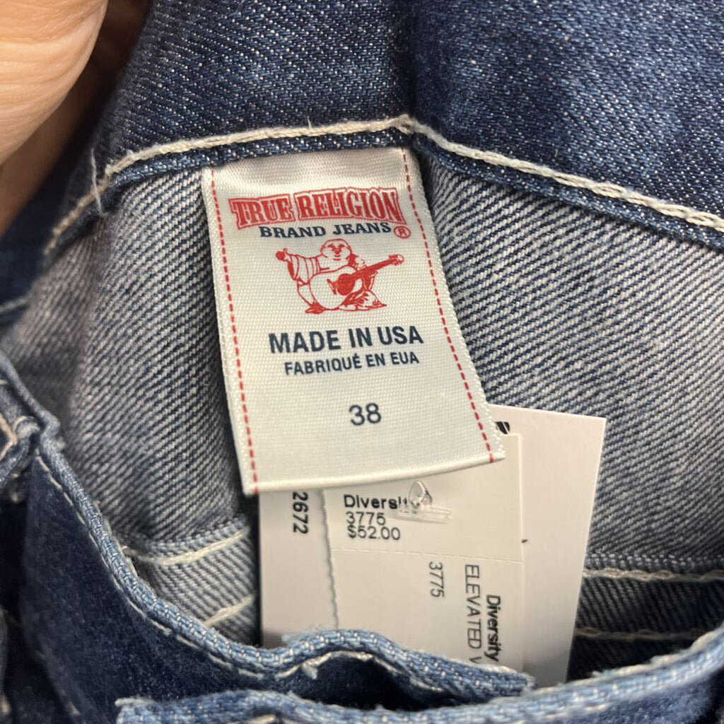 True Religion Straight Cut Blue Size 38