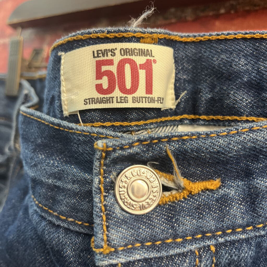 Levi 501 Straight Cut Dark Blue Size 44