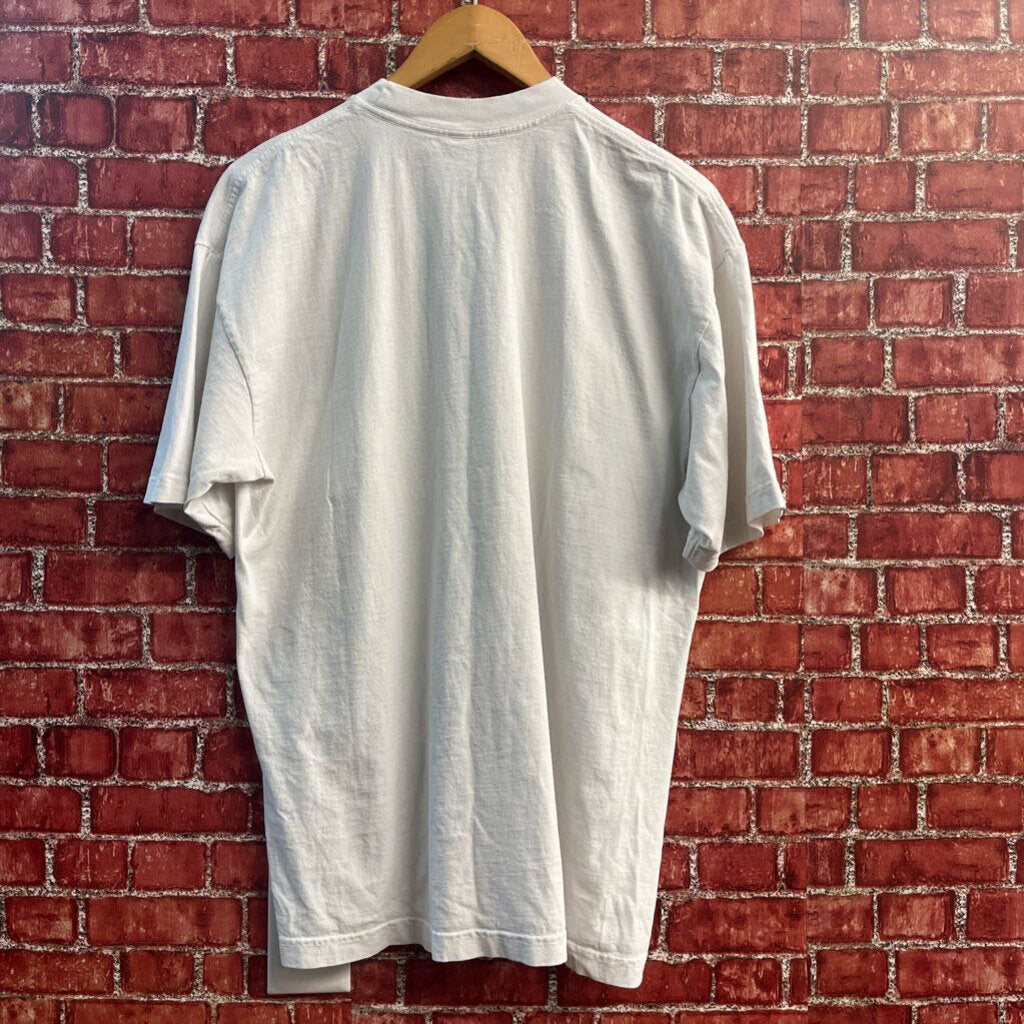 LA Apparel Tee Gangsters Buy Flowers White/Green Men’s Size L