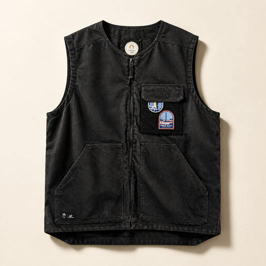 Decathlon Paris 2024 Olympic Vest Canvas Black Men’s Size XL