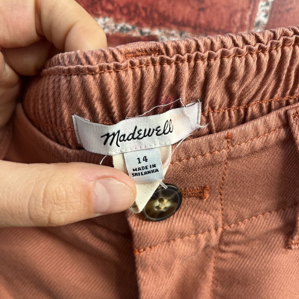 Madewell Trousers Salmon Ladies Size 14