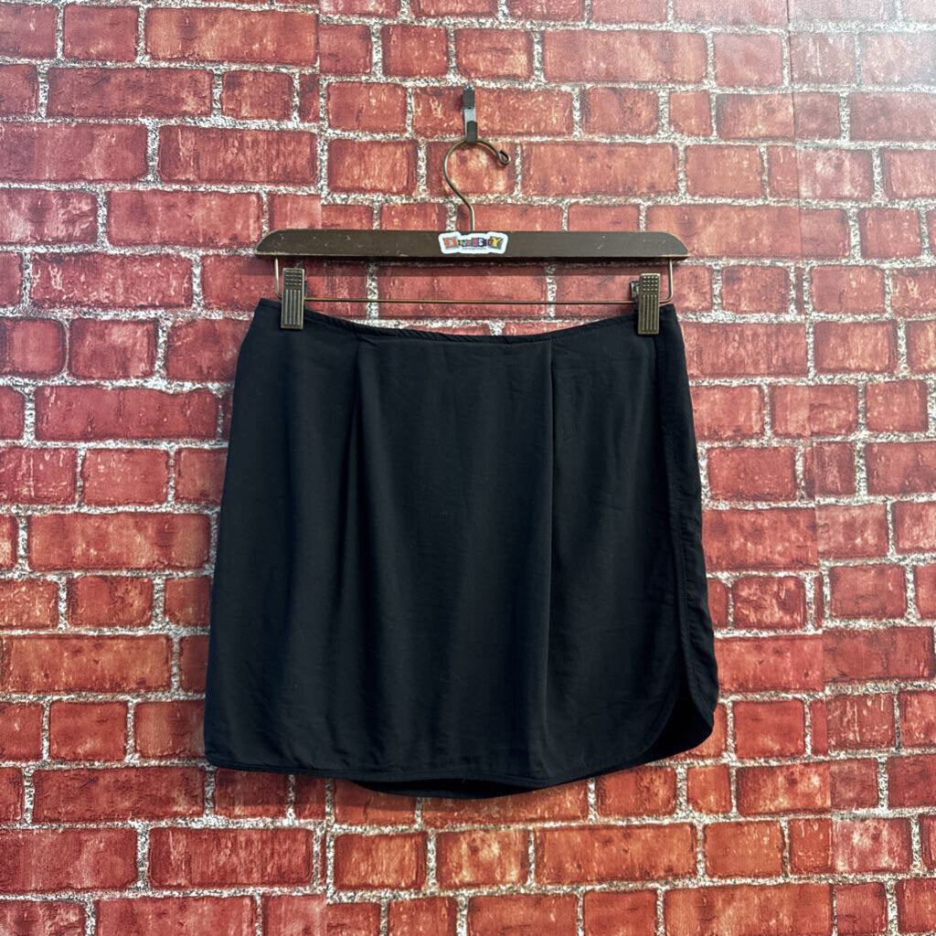 Emporio Armani Mini Skirt Black Ladies Size 26