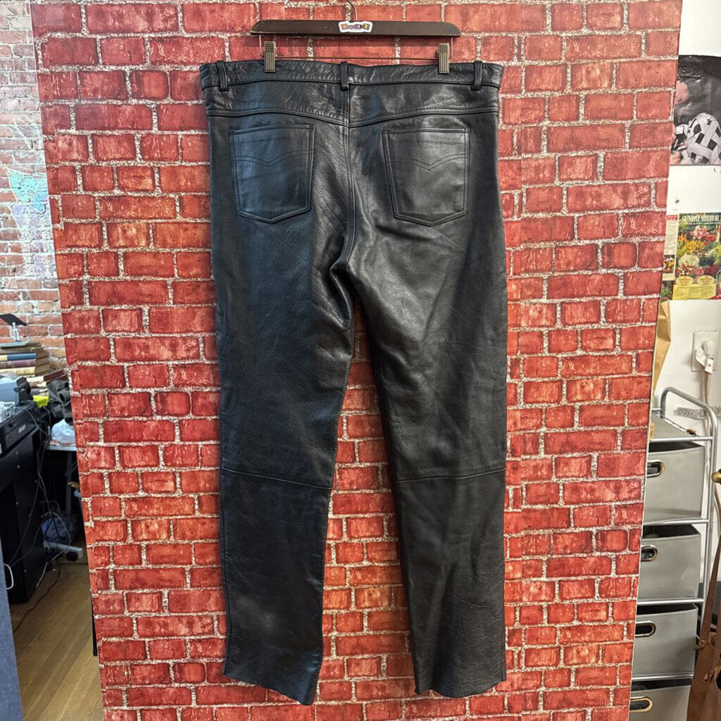 Xelement Leather Pants Black Men’s Size 42