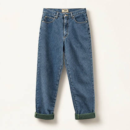 LL Bean Jeans Fleece Lined Blue Men’s Size 32x34