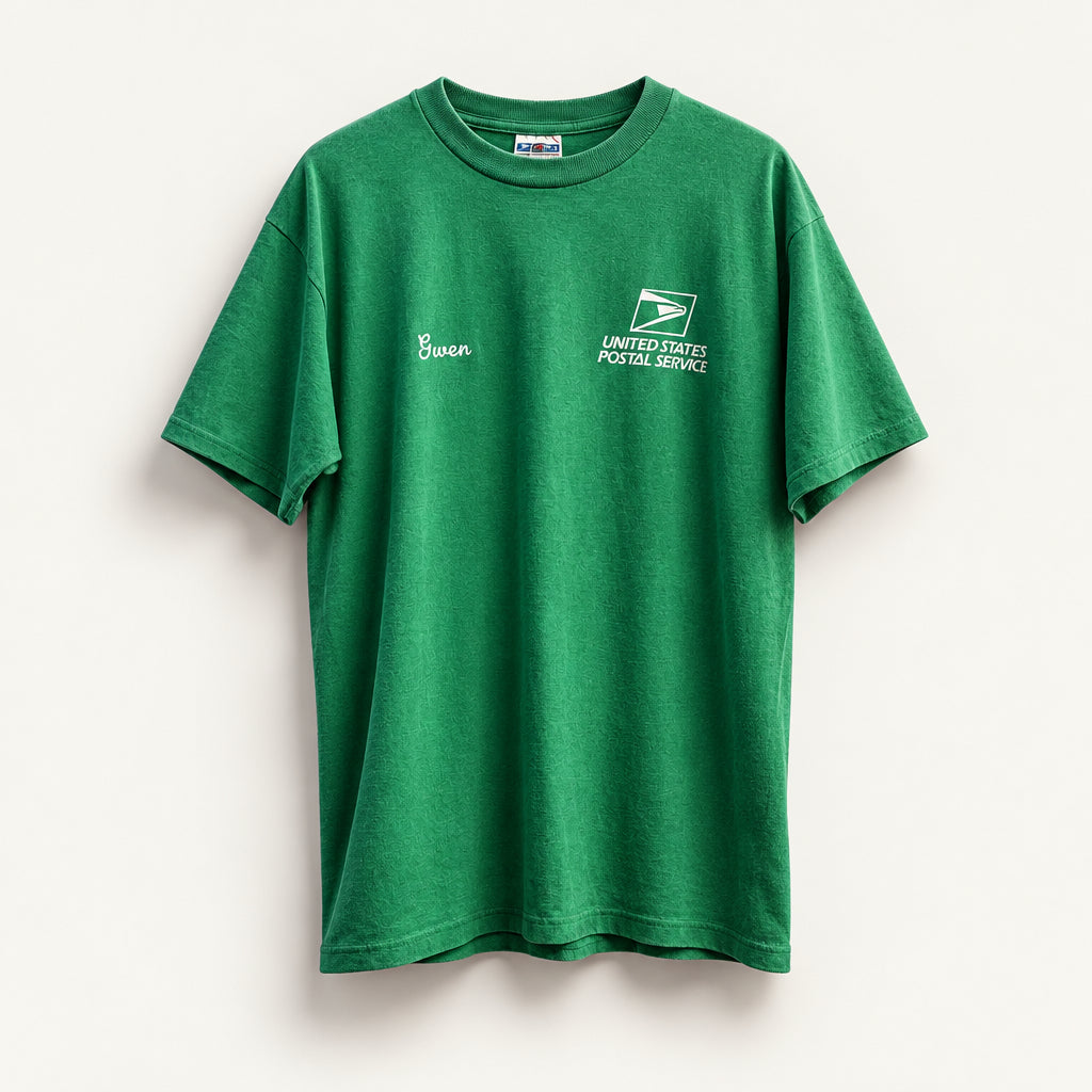 Jerzees Vintage Tee USPS 'Gwen' Green Size L