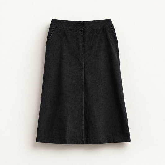 Fuu Gi Vintage Corduroy Skirt Brown Ladies Size 40