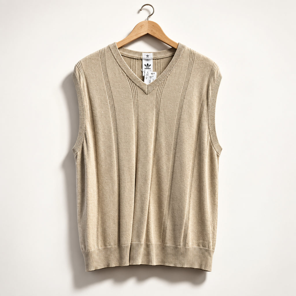 Adidas Sweater Vest Tan Men’s Size XL
