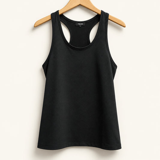 Terez Tank Racerback Black Ladies Size M