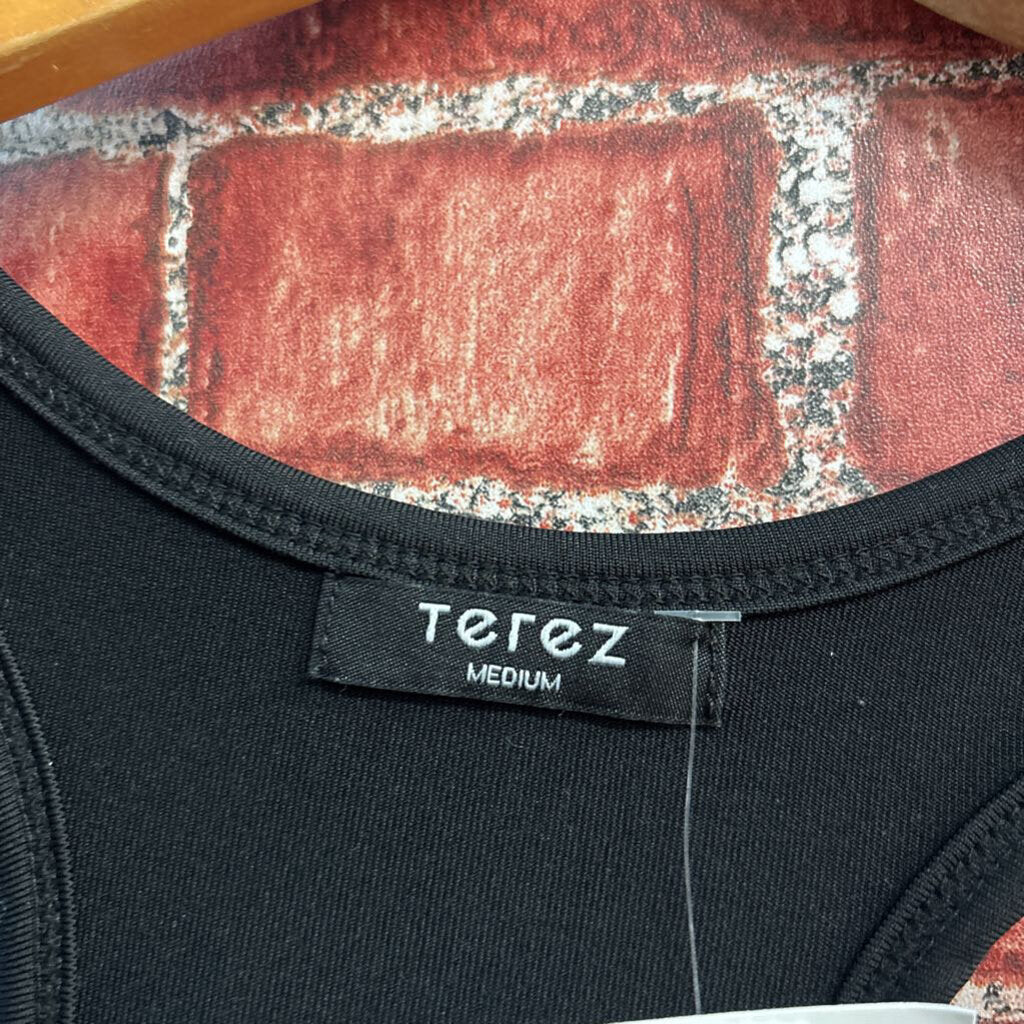 Terez Tank Racerback Black Ladies Size M