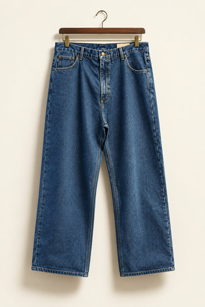 NWT Carhartt Jeans Hemmed Relaxed Fit Flannel Lined Blue Men’s Size 44