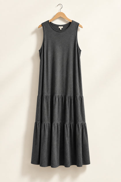J Jill Maxi Dress Heather Dark Sage Green Ladies Size 2X