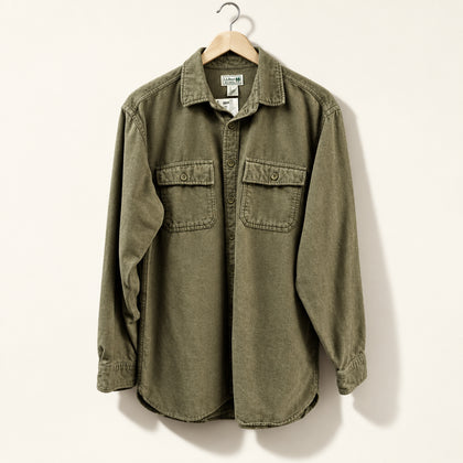 LL Bean Vintage Flannel Brown Men’s Size L