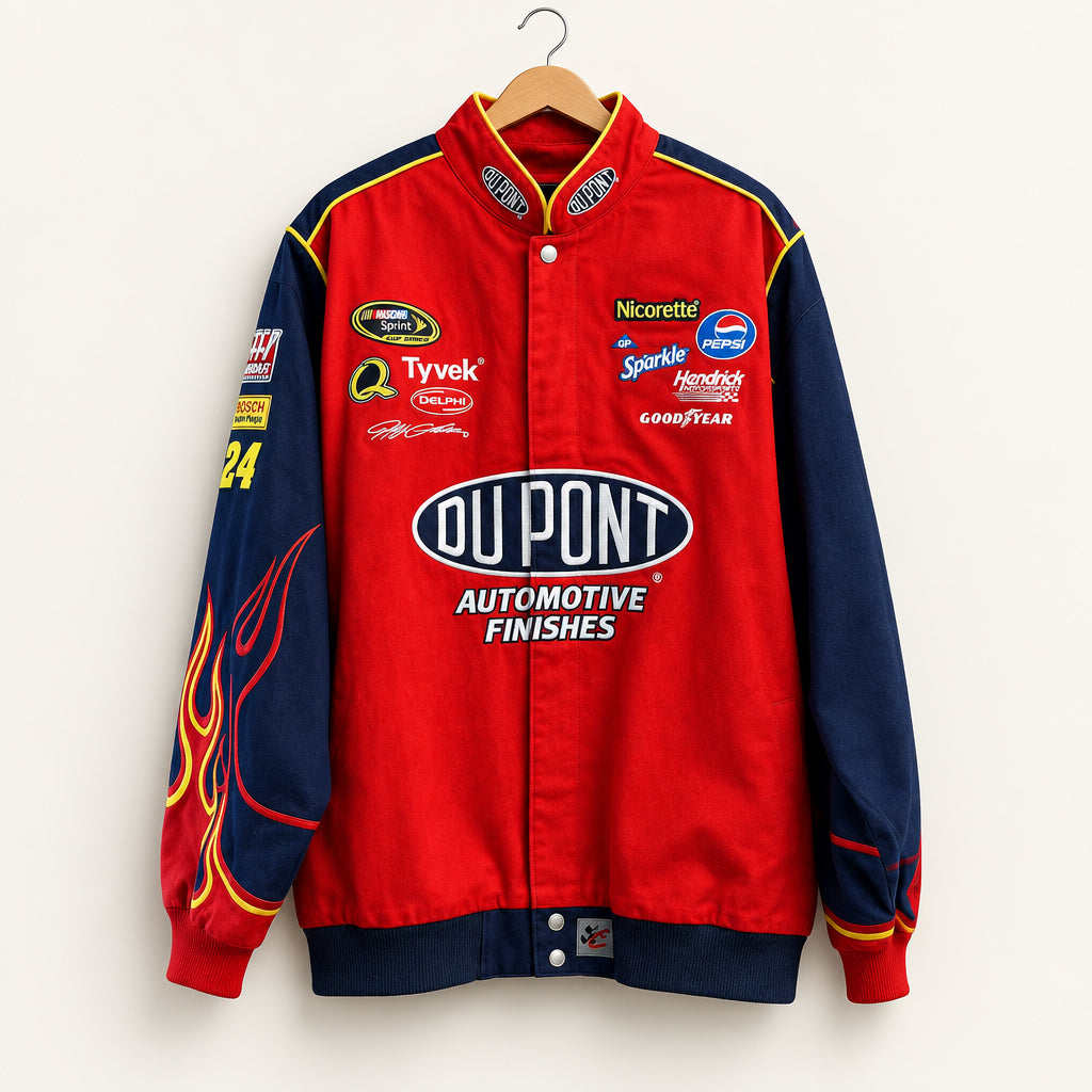 Chase Authentics Driver's Line Du Pont NASCAR Jacket Red/Blue/White/Multi Men’s Size 3XL