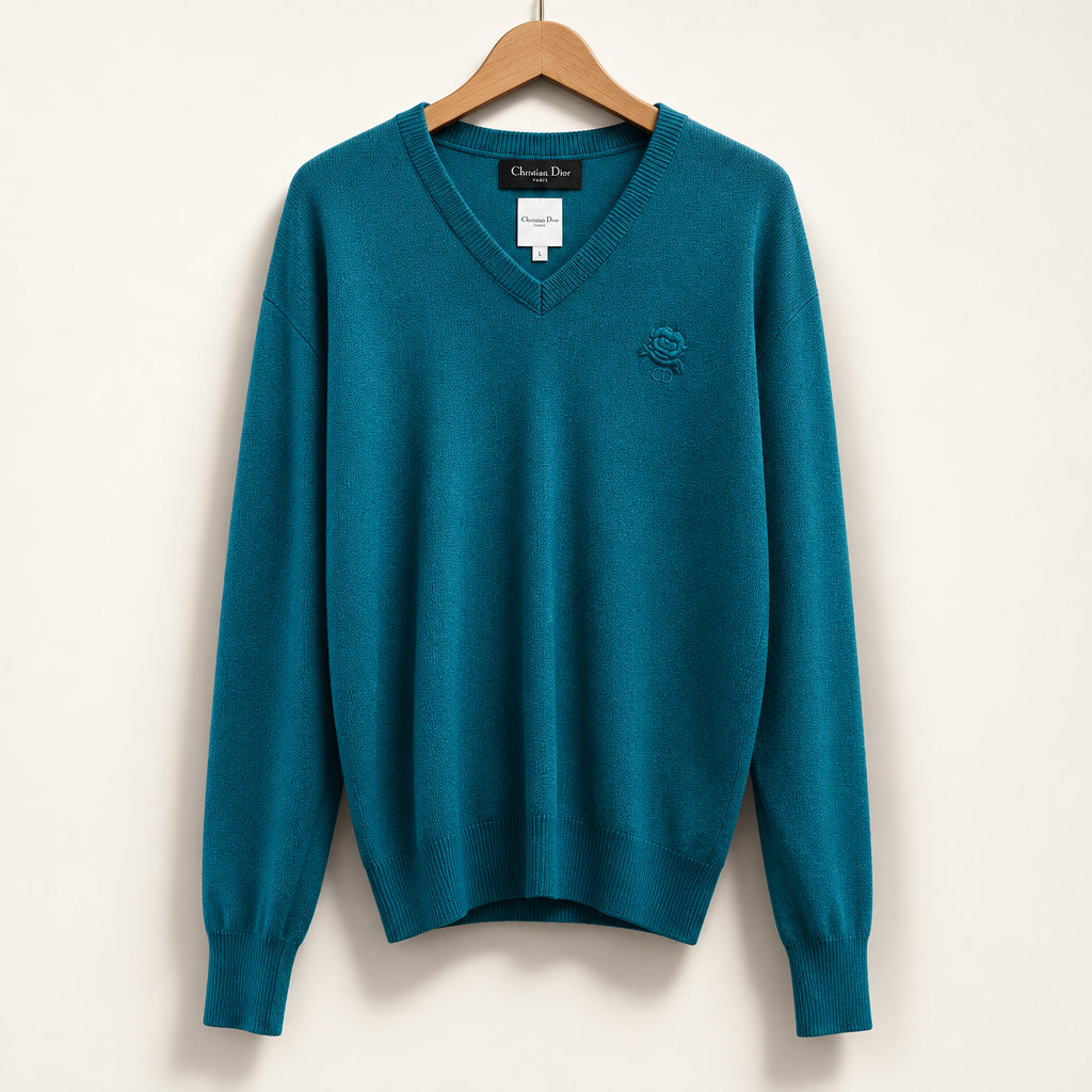 Christian Dior Cotton Sweater Green Men’s Size M