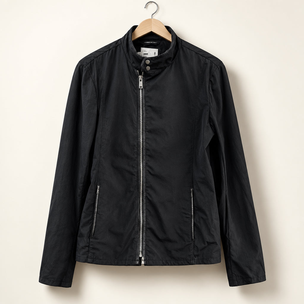 Armani Collezioni Zip Up Jacket Black Ladies Size M