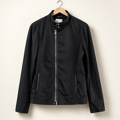 Armani Collezioni Zip Up Jacket Black Ladies Size M