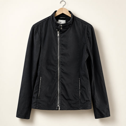 Armani Collezioni Zip Up Jacket Black Ladies Size M