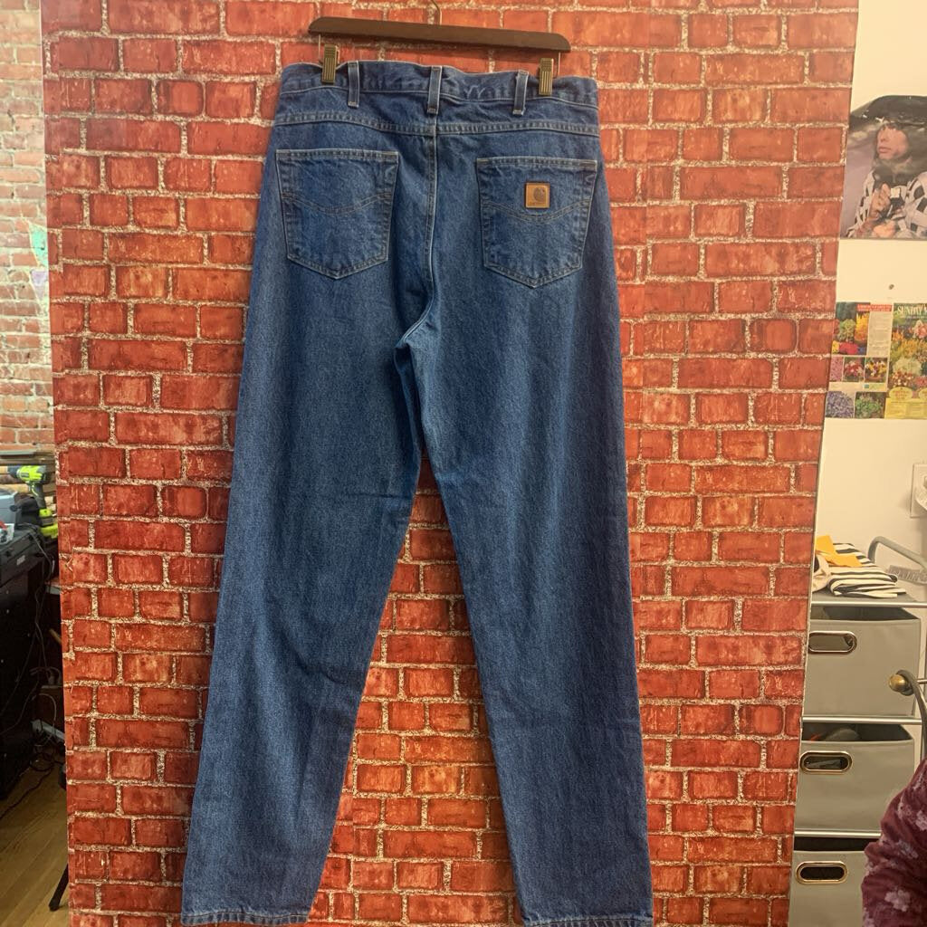 Carhartt Jeans Straight Cut Blue Men’s Size 34