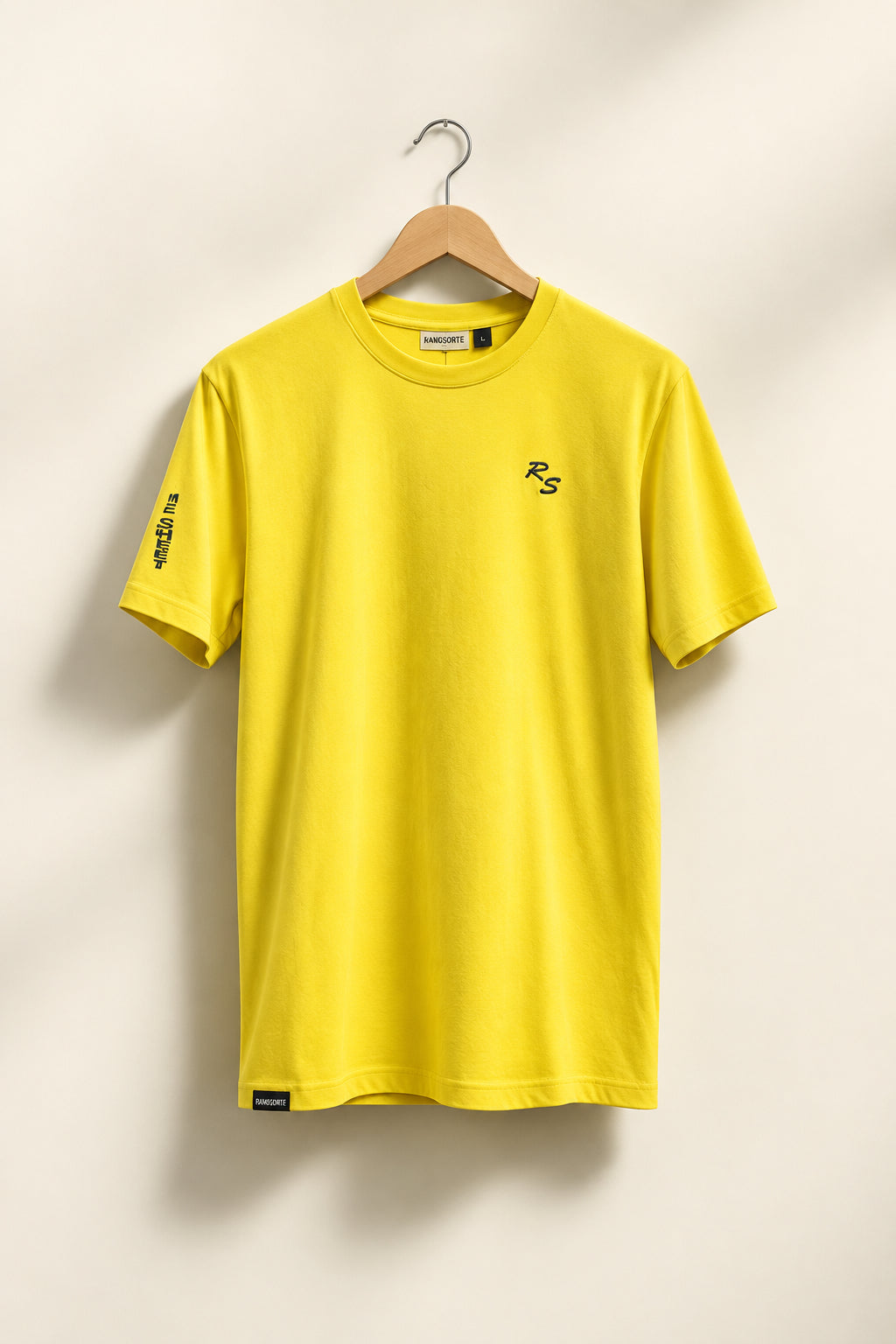 Rhyme Sheet T-Shirt Yellow Men’s Size M