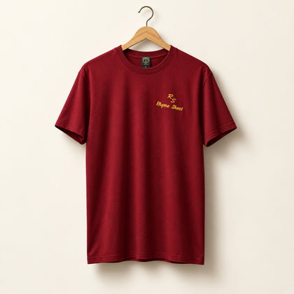 Rhyme Sheet T-Shirt Red Men’s Size XL