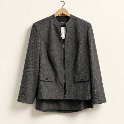 John Meyer Skirt Suit Knit Grey Ladies Size 18W
