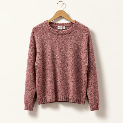 Haband Vintage Sweater Knit Pink/Brown Ladies Size XL