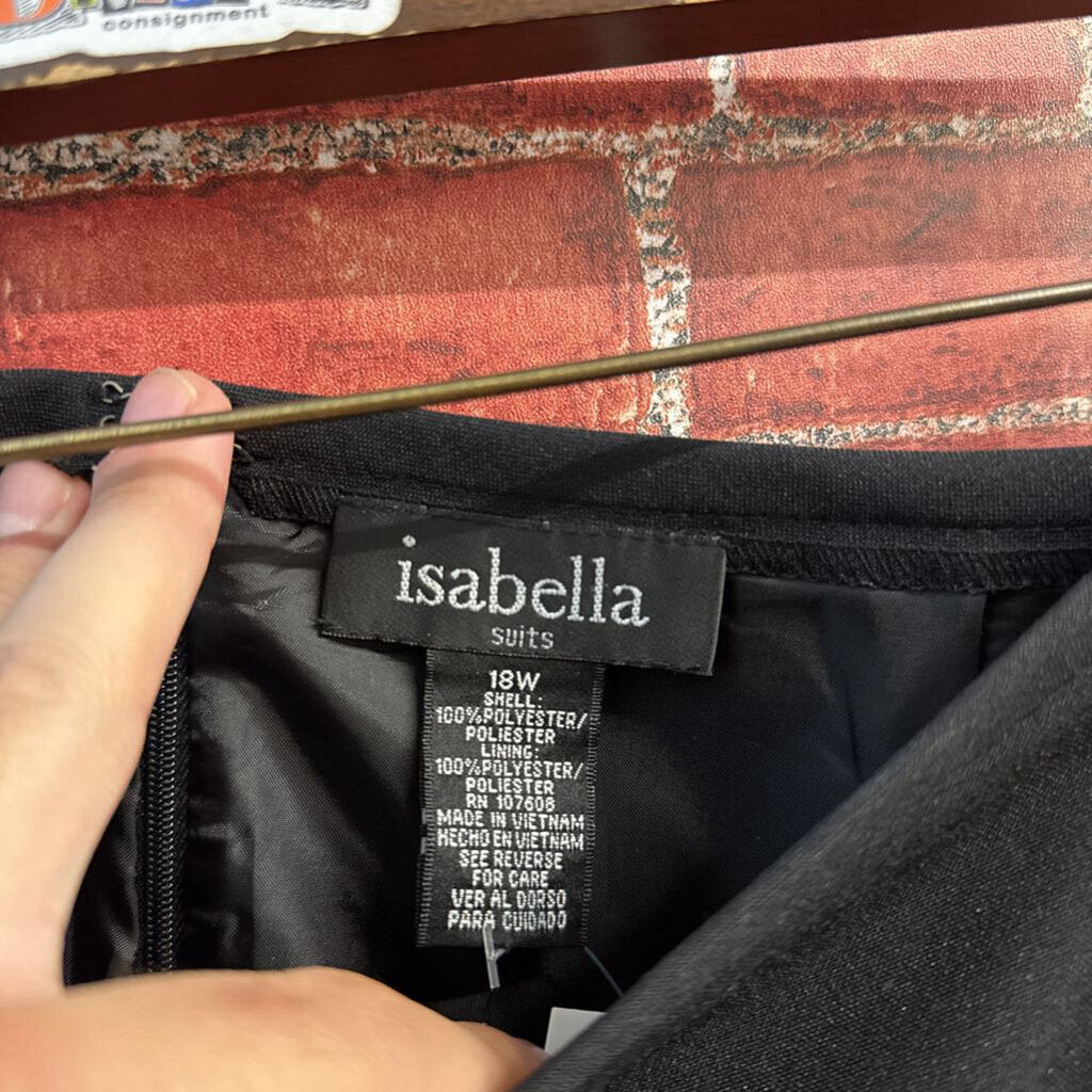 isabella Vintage Pencil Skirt Black Size 18W