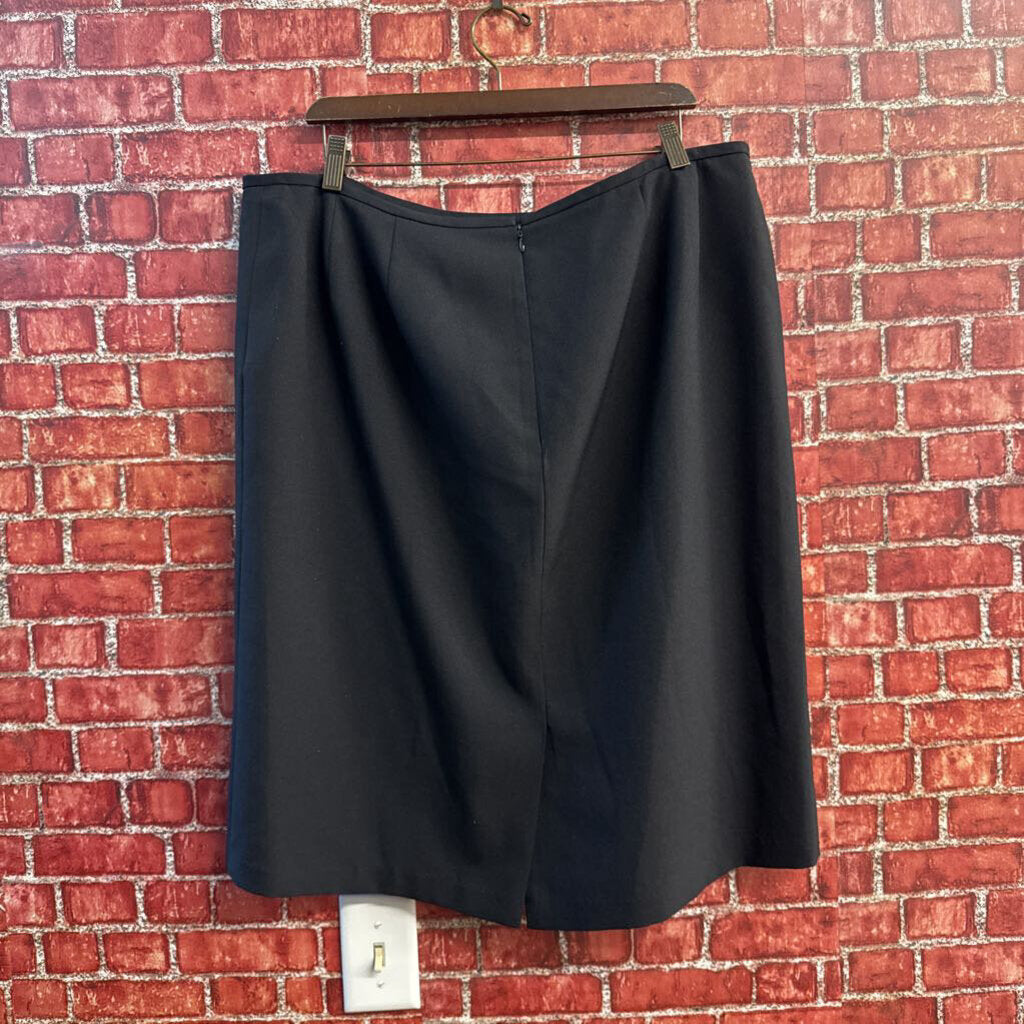 Isabella Vintage Pencil Skirt Black Ladies Size 18W
