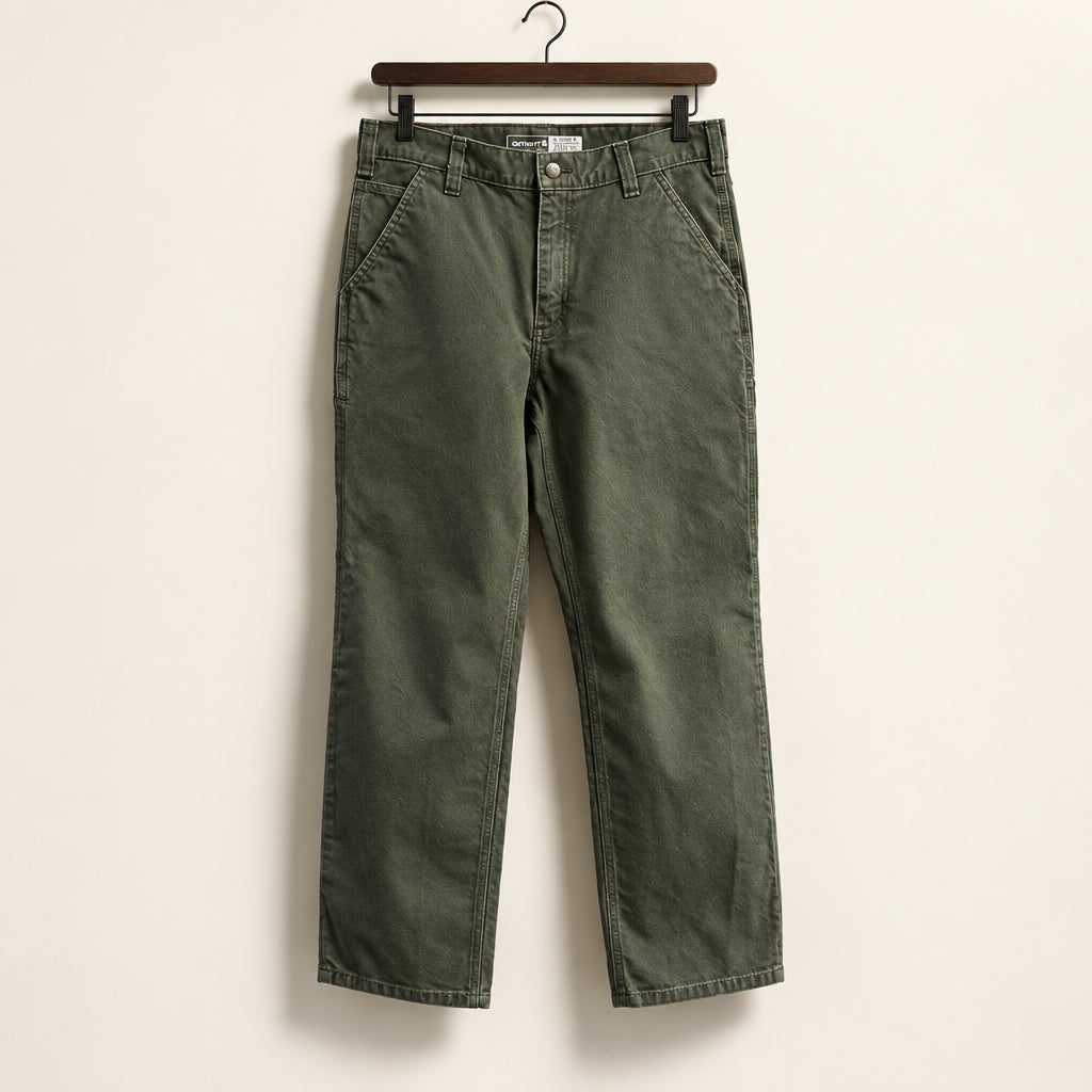 Carhartt Relaxed Fit Duck Canvas Work Pants Olive Ladies Size 32