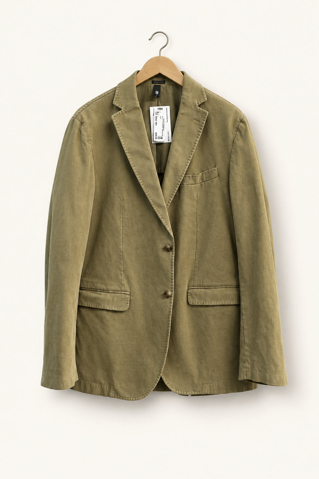 Massimo Tutti Cotton-Canvas Casual Blazer Tan Men’s Size L